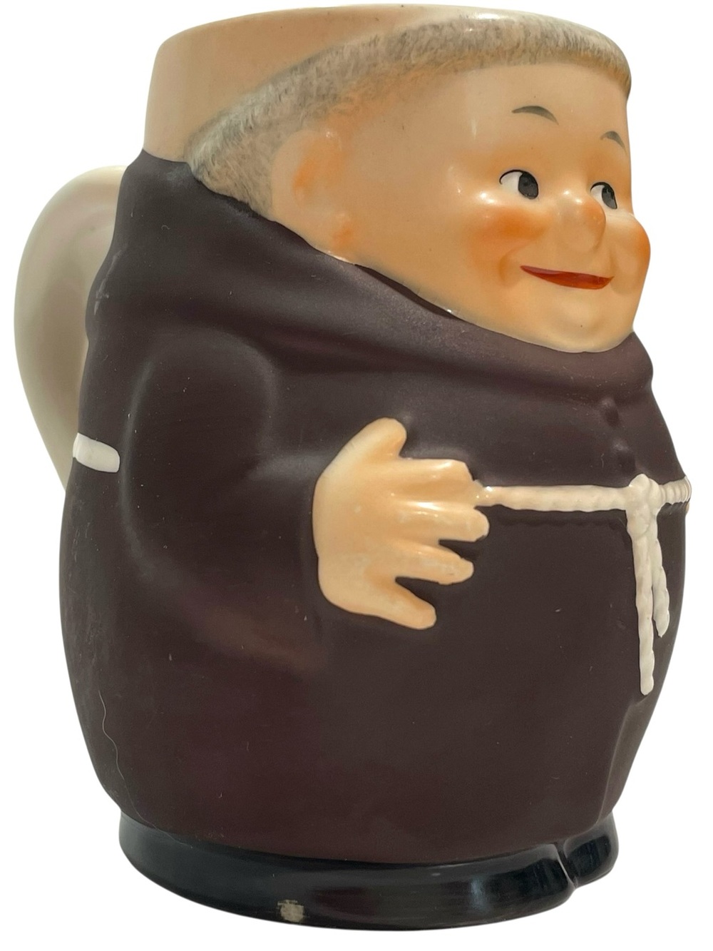 Vintage 1960s Goebel Whimsical Friar Tuck Monk Ceramic Mug West Germany